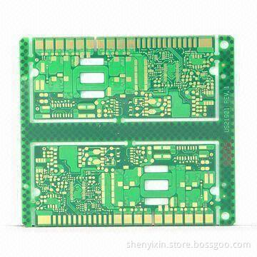 Double-Sided PCB with Flash Gold Plating Finishing and Punching